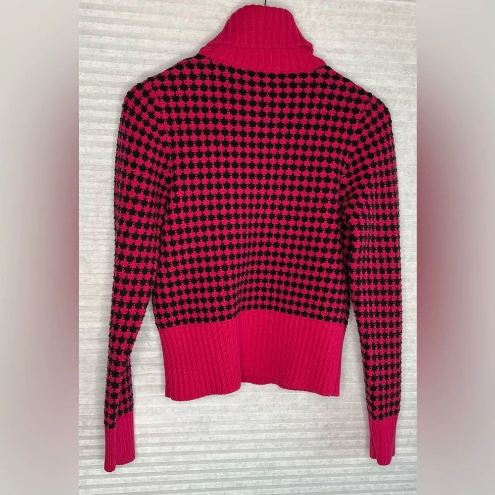 Vintage 90’s Liz Claiborne Chunky Cable Knit Turtleneck Sweater Size S - Picture 2 of 13